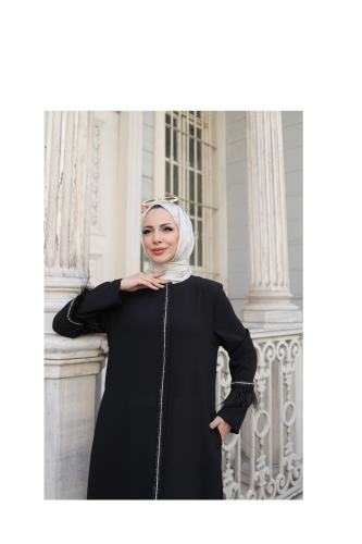 Tüyla Ferace Siyah - 9027 - 2