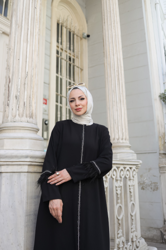 Tüyla Ferace Siyah - 9027 - 5