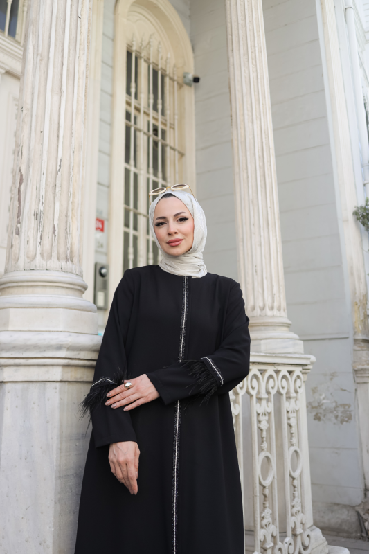 Tüyla Ferace Siyah - 9027 - 5