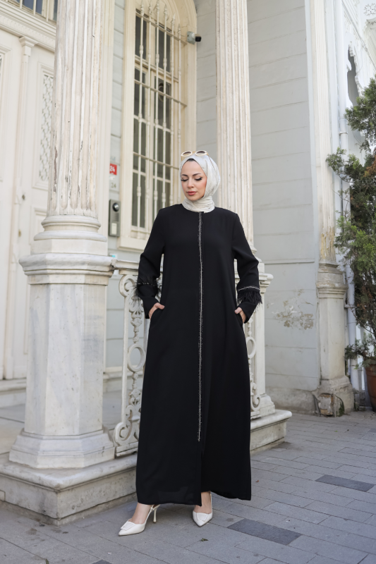 Tüyla Ferace Siyah - 9027 - 1