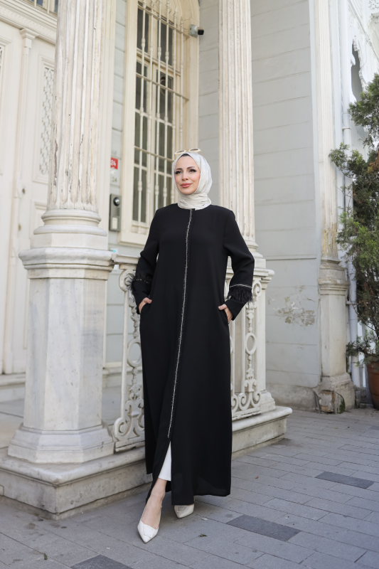 Tüyla Ferace Siyah - 9027 - 7
