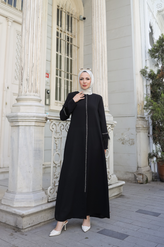 Tüyla Ferace Siyah - 9027 - 9