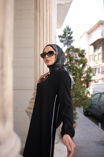 Yandan Biyeli Spor Siyah - 9003 - 9