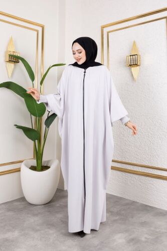 YARASA ABAYA Beyaz - 2328 - 1