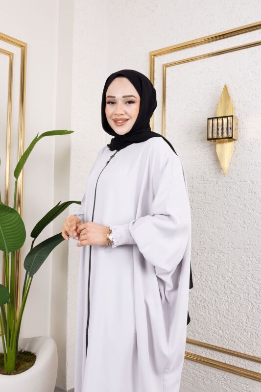 YARASA ABAYA Beyaz - 2328 - 8